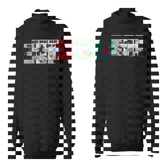 パトリック スクワット、ベンチ、デッドリフト 面白いパワーリフティング スウェットシャツ - Kawaiitshirt