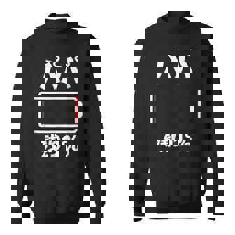 パパ 電池【残り1】バッテリー 電池切れ おもしろ 面白い ギャグ ネタ ウケ狙い 笑える ユーモア お笑い 個性的な スウェットシャツ - Kawaiitshirt