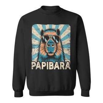 パピバラ おもしろカピバラ 最高のお父さん 父の日 カピバラ スウェットシャツ - Kawaiitshirt
