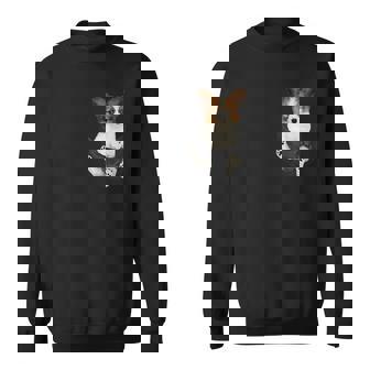 パピヨン愛好家のためのポケットに入った面白いパピヨン スウェットシャツ - Kawaiitshirt