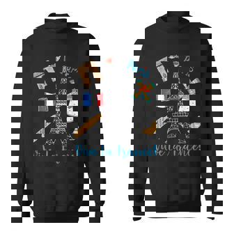 パリ お土産 エッフェル塔 フランス ヴィーヴ ラ・フランス スウェットシャツ - Kawaiitshirt