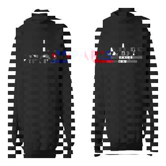 パリ エッフェル塔 お土産 イベント フランス 国旗 I Love Paris スウェットシャツ - Kawaiitshirt