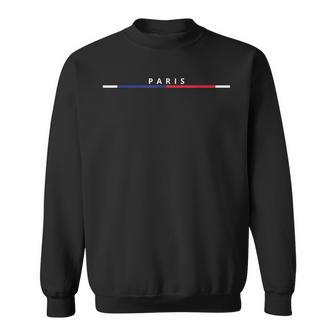 パリ フランス 国旗 お土産 イベント パリ 愛の街 スウェットシャツ - Kawaiitshirt