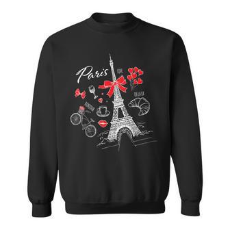 パリ I フランス 旅行 フランス エッフェル塔 フランス語 フランス語 スウェットシャツ - Kawaiitshirt