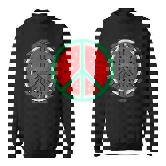 パレスチナシャツ スイカ ピースサイン パレスチナ国旗 スウェットシャツ - Kawaiitshirt