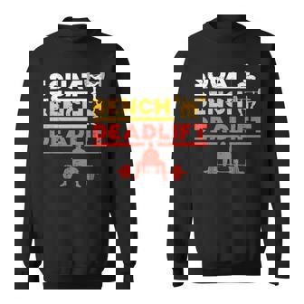 パワーリフティング、スクワット、ベンチ、デッドリフト、ウェイトリフティングtシャツ スウェットシャツ - Kawaiitshirt