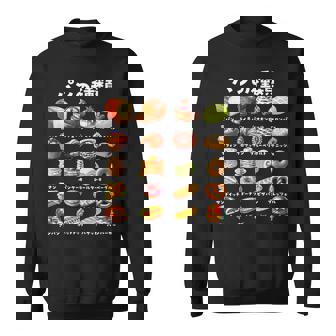 パン 種類 面白い おもしろ 食べ物 文字入り メンズ 面白い 服 ネタ グッズ 文字 プレゼント スウェットシャツ - Kawaiitshirt