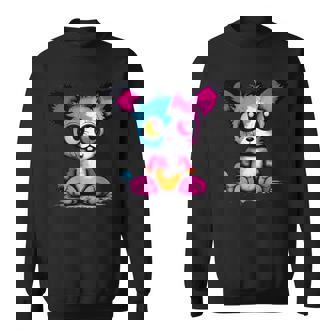 パンク モンスター 都会のぬいぐるみ くま 不気味でかわいい 怖い スウェットシャツ - Kawaiitshirt