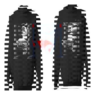 パンダ 懸垂 トレーナー ジム フィットネス ワークアウト トレーニング スウェットシャツ - Kawaiitshirt