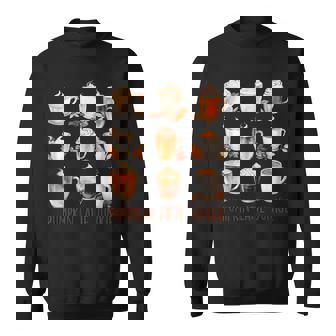 パンプキンラテ ジャンキー 秋 バイブ 秋 感謝祭 スウェットシャツ - Kawaiitshirt