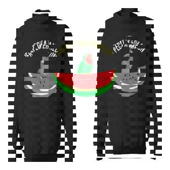 パーフェクトスイカラブバード、バーブミーム、グリーンオウムフルーツ スウェットシャツ - Kawaiitshirt