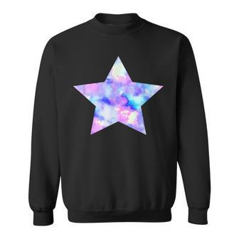 パープル ピンク ブルー プリティ スター スウェットシャツ - Kawaiitshirt