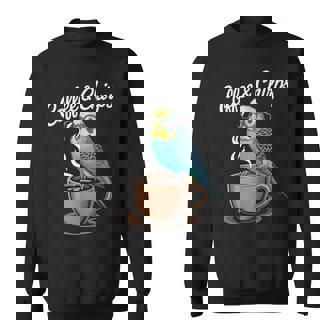 ヒップスター セキセイインコ コーヒー セキセイインコ スウェットシャツ - Kawaiitshirt