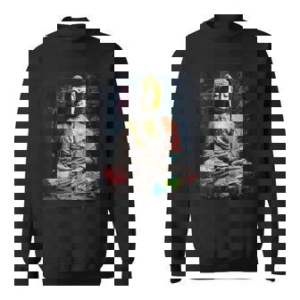 ヒップホップ Y2k Hip Hop ヴィンテージ レトロ ヒップスター エッジー ストリートウェア 仏陀 スウェットシャツ - Kawaiitshirt