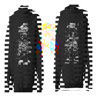 ヒップホップ テディベア カラフル テディベア グラフィック スウェットシャツ - Kawaiitshirt