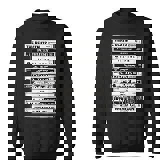 ヒップホップアーティスト カセット オールドスクールラップ スウェットシャツ - Kawaiitshirt