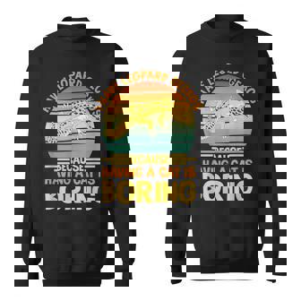 ヒョウモントカゲモドキ 爬虫類 小さな恐竜を飼っています スウェットシャツ - Kawaiitshirt