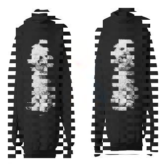 ビションフリーゼ 犬 モチーフ ペット イラスト ビションフリーゼ スウェットシャツ - Kawaiitshirt