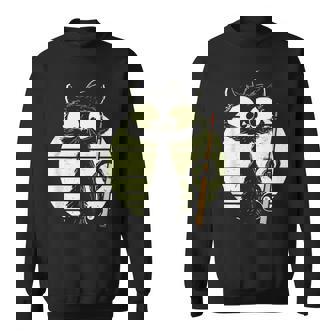 ビリヤード プール スヌーカー ビリヤードを持つ猫 かわいい子猫 スウェットシャツ - Kawaiitshirt