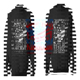 ビンテージアメリカ国旗ドリームクレームユアキングダムの悪夢 スウェットシャツ - Kawaiitshirt