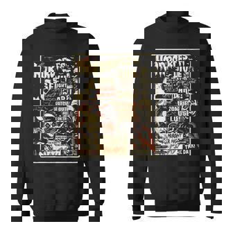 ビンテージホラーフェストポスターハロウィン映画オールドタイムホラー スウェットシャツ - Kawaiitshirt