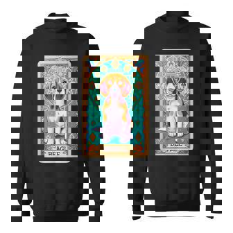 ビーグル 面白いtシャツ 犬 タロット カード かわいい メンズ 子供 おもしろ 服 グッズ ネタ スウェットシャツ - Kawaiitshirt