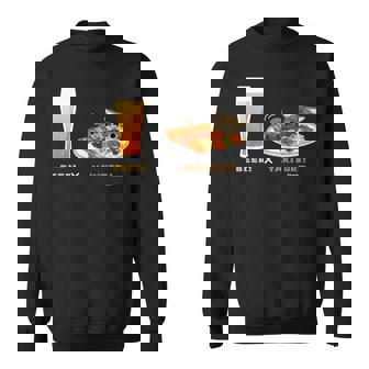 ビールとやきとりとねこ ビール 焼き鳥 猫 スウェットシャツ - Kawaiitshirt