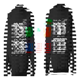 ビール聖パトリックデー メンズ アイルランドのアメリカ国旗 ドリンクマグ スウェットシャツ - Kawaiitshirt