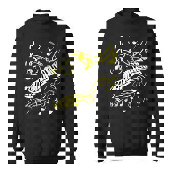 ピアノミュージカルシャツ 音符tシャツ スウェットシャツ - Kawaiitshirt