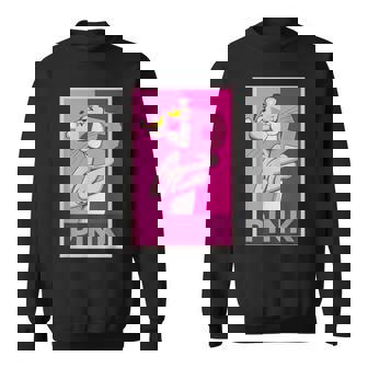 ピンクパンサー 「P」の文字を抱く スウェットシャツ - Kawaiitshirt