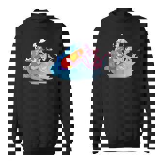 ピンクパンサー ビーチサーフィン 夏休み スウェットシャツ - Kawaiitshirt