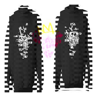 ピンクパンサー 王冠グラフィティアート スウェットシャツ - Kawaiitshirt