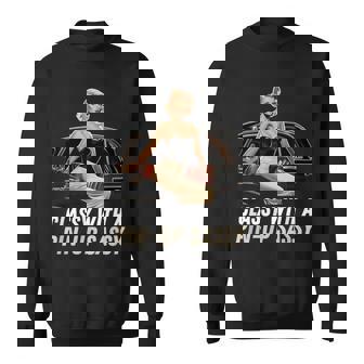 ピンナップガール クラシック オールドカー クラッシー ピンナップ生意気付き スウェットシャツ - Kawaiitshirt