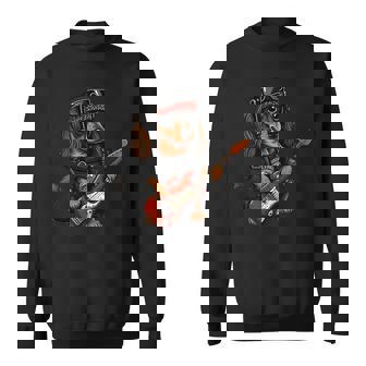 ファニー ダックスフンド キュート ロックンロール ロッカー パンク スウェットシャツ - Kawaiitshirt