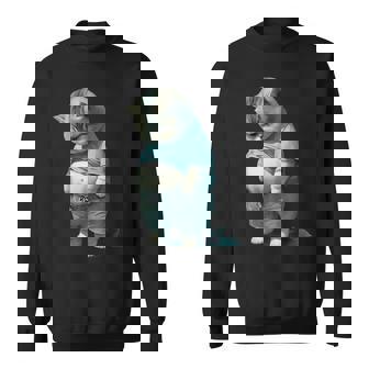 ファニー ファット キャット 子猫 アート デザイン 猫 飼い主 ペット愛好家 ギフト スウェットシャツ - Kawaiitshirt