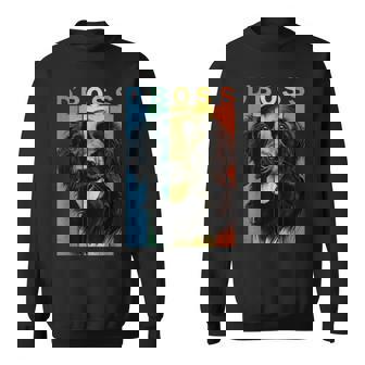 ファニーフラットコーテッドレトリバーボスママダッドドッグラバー スウェットシャツ - Kawaiitshirt