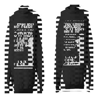 ファニーロッククライマーギフト 男女兼用 クールなゾンビクライミングに スウェットシャツ - Kawaiitshirt