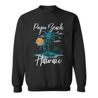 ファミリーバケーション レトロ サンセット ハワイ ポイプー ビーチ スウェットシャツ - Kawaiitshirt