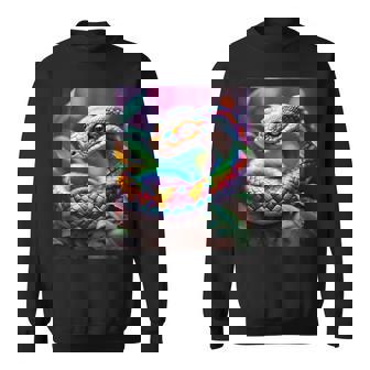 ファンタジー かわいい 鮮やかな蛇の葉 スウェットシャツ - Kawaiitshirt