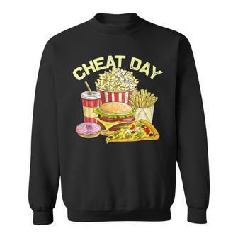 ファーストフード バーガー ピザ ドーナツ フィットネス ギフト スガロの日 スウェットシャツ - Kawaiitshirt