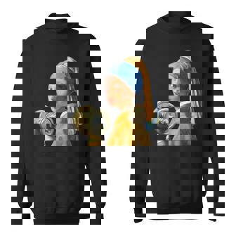 フェルメール 面白いtシャツ ジム 筋トレ ダイエット メンズ おもしろ 面白い 服 おもしろグッズ ネタ スウェットシャツ - Kawaiitshirt