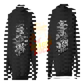 フトアゴヒゲトカゲの岩、フトアゴヒゲトカゲ、ロッカー、ギターマイク スウェットシャツ - Kawaiitshirt