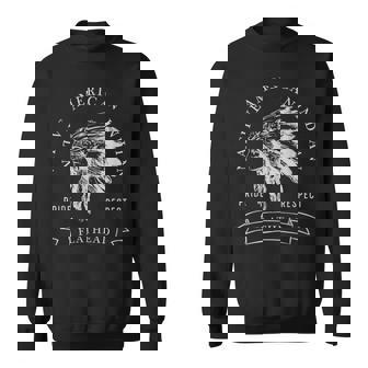 フラットヘッド トライブ ネイティブアメリカン インディアン プライド リスペクト ダーク スウェットシャツ - Kawaiitshirt