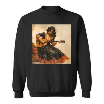 フラメンコダンサー セビリア Espana フラメンコ愛好家 スペインアート スウェットシャツ - Kawaiitshirt