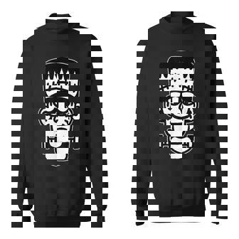 フランケンシュタイン モンスター ブラックワーク スウェットシャツ - Kawaiitshirt