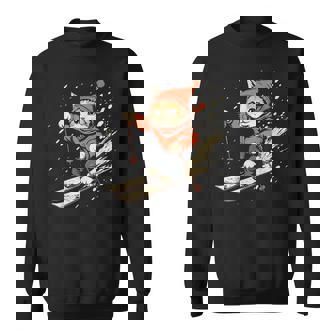 フリースタイルスキーヤー猫 フリースタイルスキー スウェットシャツ - Kawaiitshirt