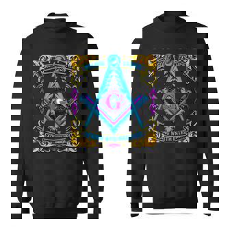 フリーメーソンのシンボル「誠実さをもってリードするフリーメーソンの父」 スウェットシャツ - Kawaiitshirt