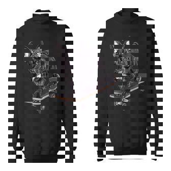 フレンチブルドッグ スケートボード スウェットシャツ - Kawaiitshirt