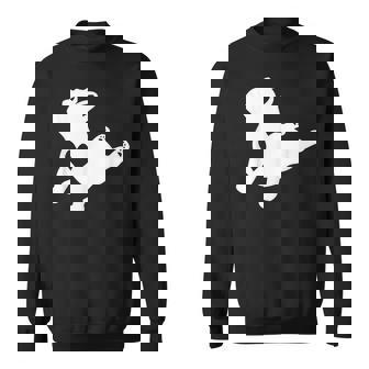 フレンチブルドッグ ヨガポーズシャツ 愛のハートフレンチギフト付き スウェットシャツ - Kawaiitshirt