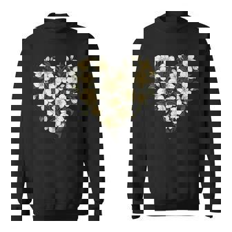 フローラル ジャスミン フラワーガール ハート バレンタインデー 植物 ママ スウェットシャツ - Kawaiitshirt